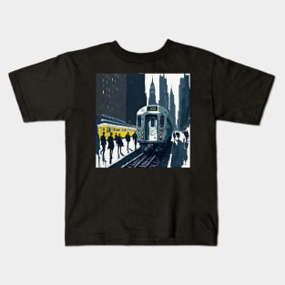 NYC Subway: The Pulse of the City Kids T-Shirt